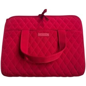 Vera Bradley Red Quilted Travel Microfiber Hanging Organizer NWOT